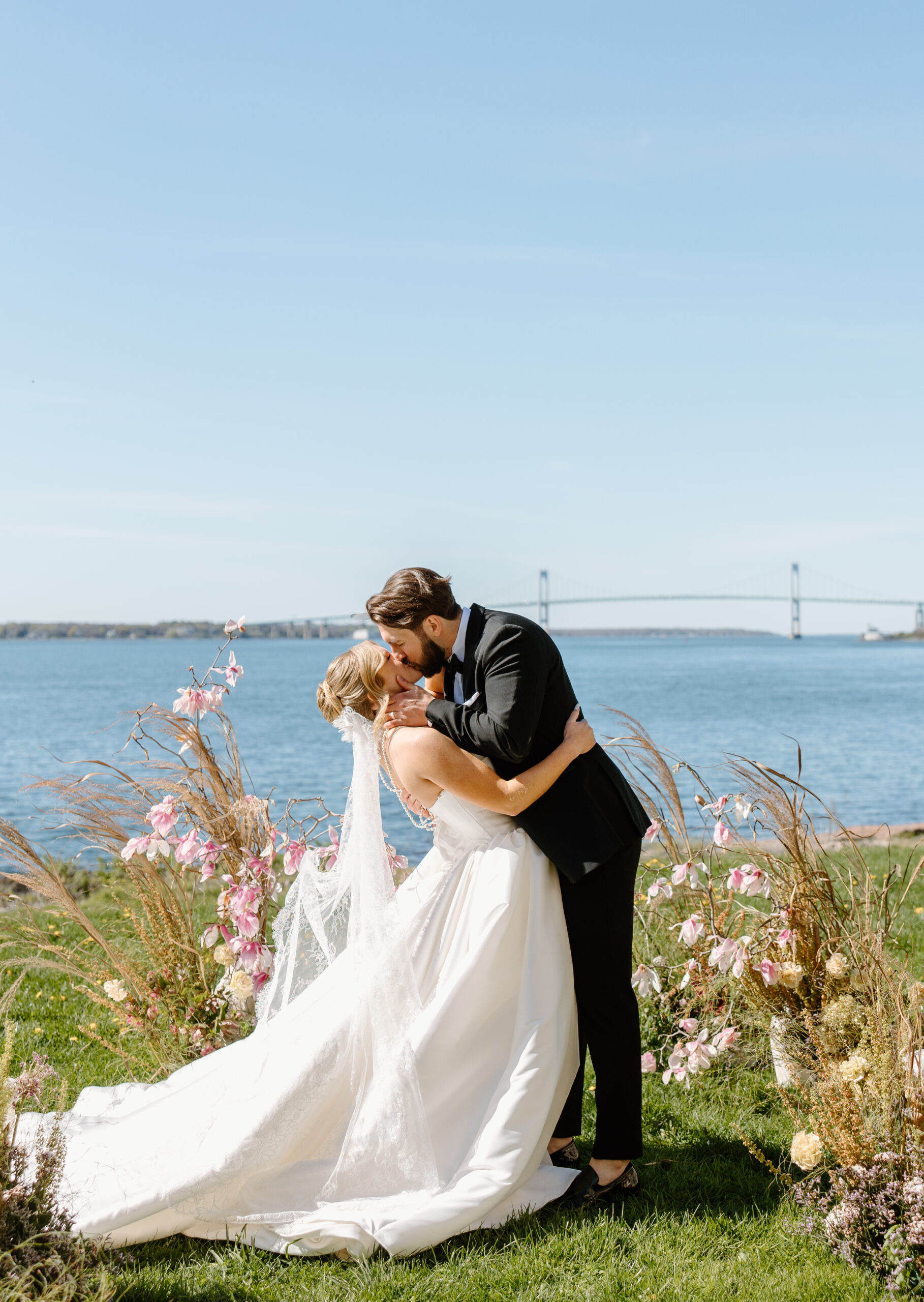 fort adams newport rhode island wedding ceremony gucci garden florals