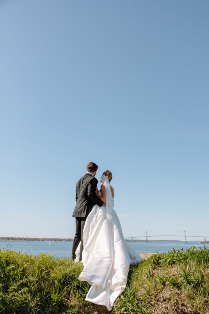 wedding first look bride and groom